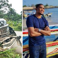 Eto'o sufre un fuerte accidente de coche en Camerún