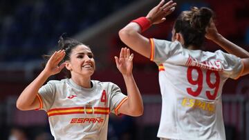 Carmen Mart&iacute;n, en el partido ante Francia.