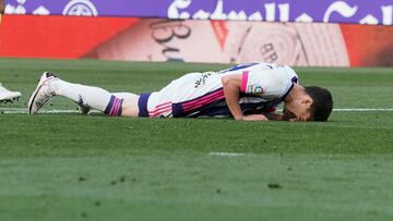 Valladolid. 13/05/2021. PHOTOGENIC/PABLO REQUEJO. F&uacute;tbol, Estadio Jos&eacute; Zorrilla, partido de La Liga Santander temporada 2020/2021 entre el Real Valladolid y el Villarreal. TONI VILLA