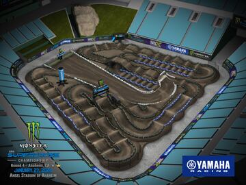 Circuito del Supercross de Anaheim 2 2024.