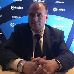 Javier Tebas: No nos preocupa que se vayan Messi o Cristiano