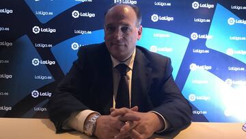 El presidente de LaLiga estuvo en Colombia hablando sobre los retos para la industria del fútbol y el presente de la liga colombiana.