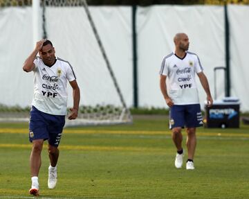 Entrenamiento de Argentina pensando en Croacia