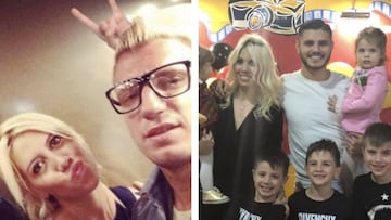 Wanda Nara, Mauro Icardi y Maxi L&oacute;pez juntos de nuevo en un cumplea&ntilde;os. Fotos: Instagram