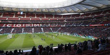 Gran ambiente en el Wanda Metropolitano. 