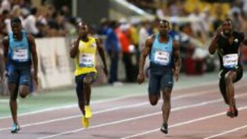 El estadounidense Justin Gatlin venció en los 100 metros de la Diamond League de Doha.