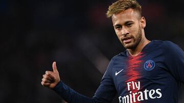 Neymar, en un partido con el PSG.