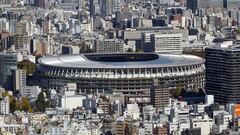 El Estadio Nacional de Tokio, que albergará los Juegos Olímpicos.