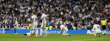 Tristeza de los jugadores del Real Madrid 