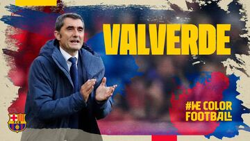 Valverde renueva con el Barça por un año con opción a otro