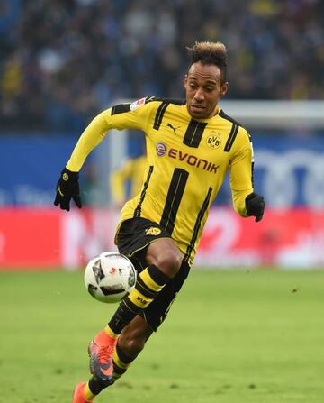 Dortmund's Gabonese forward Pierre-Emerick Aubameyang for BVB Borussia Dortmund.