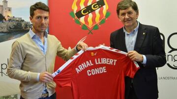 Arnat Llibert, en su presentación como nuevo director deportivo del Gimnástic de Tarragona.