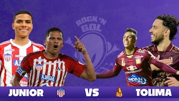Sigue en vivo Junior-Tolima por el Rock N’ Gol de Radioacktiva