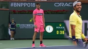 Verdasco anotó el punto más raro y lento de la historia tenis