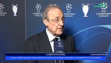 Florentino Pérez: "Hoy no existe Mbappé, es la fiesta del Real Madrid y de sus jugadores"