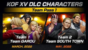 The King of Fighters XV presenta su hoja de ruta de DLC: fechas de Team Garou y South Town