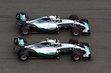 Hamilton y Rosberg tuvieron un duelo intenso por el título en 2016.