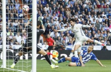 Isco marca el 2-0.