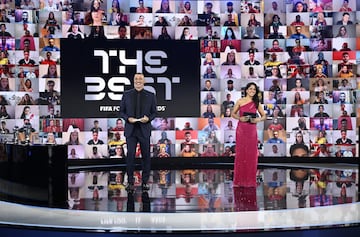 Ruud Gullit y Reshmin Chowdhury presentadores de los premios The Best FIFA 2020.