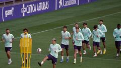 Entrenamiento del Oviedo.