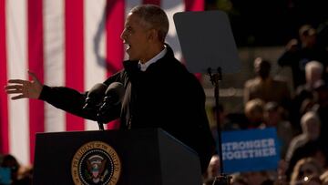 Barack Obama en un acto de la campaña demócrata en Ohio