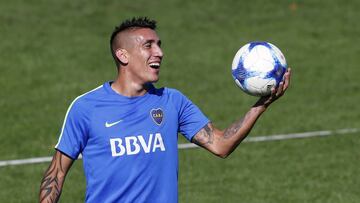 Entrenamiento de Boca Juniors antes del Super Clasico, Ricardo Centuri&oacute;n.
 
 
 