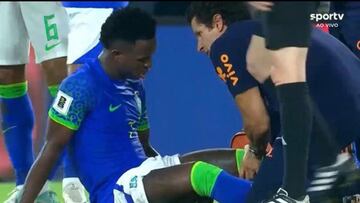 ¡Vinicius, lesionado!