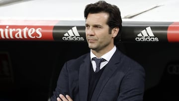 Santiago Solari en un encuentro de la pasada temporada con el Real Madrid.