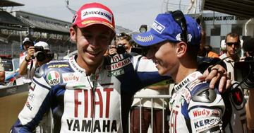 Rossi y Lorenzo, en 2008.