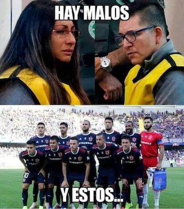 Memes U. de Chile 1-1 Colo Colo.