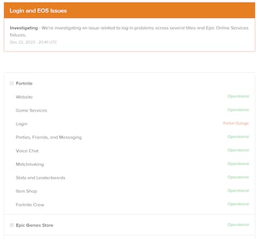 No se ha podido iniciar sesión con tu cuenta de Epic Games: ¿por qué no puedo iniciar sesión en Fortnite?