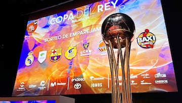 15/01/24 BALONCESTO SORTEO COPA DEL REY MALAGA 2024 EN MUSEO PICASSO MALAGA