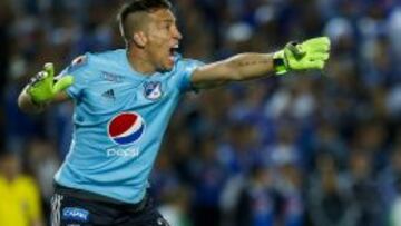 El arquero es una de las figuras de Millonarios.