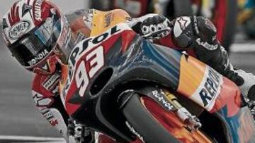 <b>EXTRAORDINARIO. </b>El joven talento español Márquez ya sabe lo que es pisar un podio del Mundial.