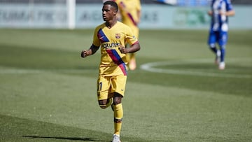 Ansu Fati during the LA LIGA SANTANDER SOCCER MATCH between DEPORTIVO ALAVES VS FC BARCELONA at Mendizorrotza stadium.Vitoria, Araba ,Spain, 19/07/2020.
