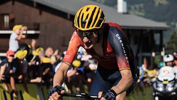El ciclista español Carlos Rodriguez, durante una etapa del Tour de Francia 2023.