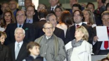 Mart&iacute;n Presa, en el palco del Bernab&eacute;u.