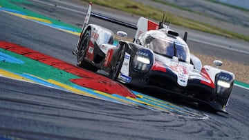 El Toyota de Alonso en Le Mans.