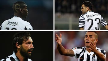 Los fichajes a coste cero de la Juventus desde 2009.