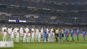 As&iacute; era el aspecto del Bernab&eacute;u justo antes de empezar el Real Madrid-Getafe.