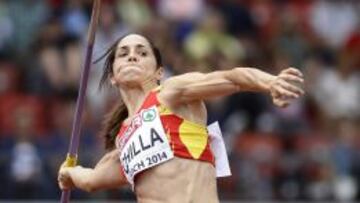 Mercedes Chilla, durante su único lanzamiento.