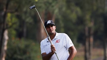 El español Eugenio López Chacarra, durante la disputa del LIV Golf de Hong Kong.