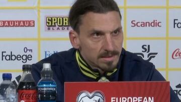 Ibrahimovic vuelve a la selección y enamora a todos en conferencia