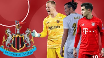 Las 10 estrellas a por las que va con todo el 'milmillonario' Newcastle: hay 2 del Barça, Bale y otro del Madrid...