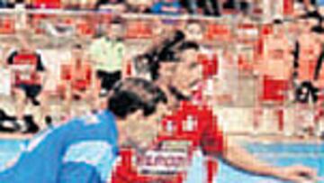 Bacaro, en un lance del partido.