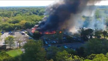 Iglesia queda bajo las llamas tras tiroteo en Michigan