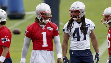 Durante las OTA de los Patriots, Newton sufrió una lesión en la mano; no obstante, el coach de New England no está preocupado al respecto.