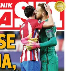 Oblak, ídolo y portada en Eslovenia tras su triple paradón