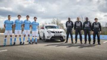 Los futbolistas convertidos en pilotos y viceversa gracias a Nissan.