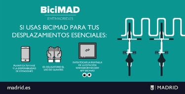 BiciMAD: normas para usarlo y precauciones para las bicicletas